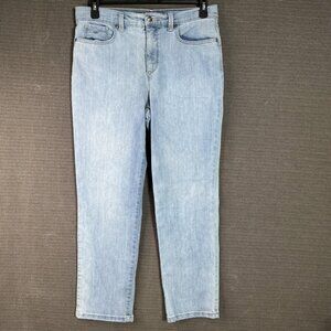 Gloria Vanderbilt Womens Size 10S Blue Amanda Denim Jeans Slimming Tapered Fit